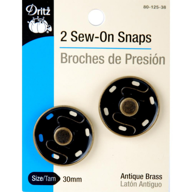 ▷ Sewing Snap Button 19 mm 30 L 3/4 Brass Stainless (500 pcs/pkt) - Sewing  Snap Fasteners